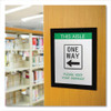 Self Adhesive Sign Holders, 8.5 x 11 Insert, Clear with Black Border, 2/Pack