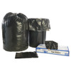 Total Recycled Content Plastic Trash Bags, 65 gal, 1.5 mil, 50" x 51", Black/Brown, 100/Carton