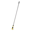 Fiberglass Gripper Mop Handle, 1" dia x 60", Gray/Yellow