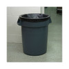 Linear Low Density Industrial Can Liners, 33 gal, 0.6 mil, 33" x 39", Black, Flat Pack, 200/Carton