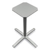 Between Seated-Height X-Base for 30" to 36" Table Tops, 26.18w x 29.57h, Silver