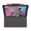 Slim Folio Plastic Keyboard Case for iPad 7th, 8th Generation, Graphite