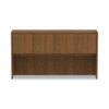 Alera Valencia Series Hutch with Doors, 4 Compartments, 64.75w x 15d x 35.38h, Modern Walnut