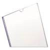 Superior Image Slanted Sign Holder, Top Loading, Portrait, 8.5 x 11 Insert, Clear