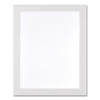 Self Adhesive Sign Holders, 11 x 17, Clear with White Border, 2/Pack
