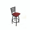 Boggs Series Barstool, Supports Up to 300 lb, 30.5" Seat Height, Burgundy Seat, Black Back, Black Base Boggs Series Barstool, Supports Up to 300 lb, 30.5" Seat Height, Burgundy Seat, Black Back, Black Base