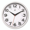 Metro Wall Clock, 9" Diameter, White Case, 1 AA (sold separately)