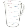Commercial Measuring Cup, 1 gal, Plastic, Clear