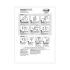 General Purpose Hooks, Large, Plastic, White, 5 lb Capacity, 14 Hooks and 16 Strips/Pack