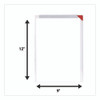 Easy Clic Sub-Zero Signage Pocket, 8.5 x 11 Insert, Clear Frame, 10/Pack
