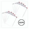Easy Clic Sub-Zero Signage Pocket, 8.5 x 11 Insert, Clear Frame, 10/Pack