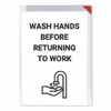 Easy Clic Sub-Zero Signage Pocket, 8.5 x 11 Insert, Clear Frame, 10/Pack