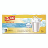 OdorShield Quick-Tie Small Trash Bags, Tie-Flap, 4 gal, Febreze Fresh Clean Scent, 8 x 18, White, 26 Bags/Box, 6 Boxes/Carton