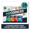 Popped Corn Chips Snacks Variety Pack, Assorted Flavors, 1 oz Bag, 28/Pack
