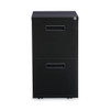 File Pedestal, Left or Right, 2 Legal/Letter-Size File Drawers, Black, 14.96" x 19.29" x 27.75" File Pedestal, Left or Right, 2 Legal/Letter-Size File Drawers, Black, 14.96" x 19.29" x 27.75"