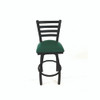 Boggs Series Barstool, Supports Up to 300 lb, 30.5" Seat Height, Green Seat, Black Back, Black Base Boggs Series Barstool, Supports Up to 300 lb, 30.5" Seat Height, Green Seat, Black Back, Black Base