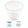 Souffle/Portion Cups, 5.5 oz, Plastic, Translucent, 2,500/Carton