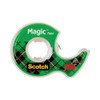 Magic Tape in Handheld Dispenser, 1" Core, 0.75" x 25 ft, Clear, 3/Pack