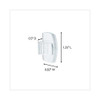 All Weather Hooks and Strips, Small, Plastic, Clear, 16 Clips and 20 Strips/Pack