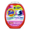 Power PODS Plus Downy Laundry Detergent, April Fresh Scent, 98 oz Tub, 63 Pods/Tub
