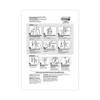 Designer Hooks, Large, Plastic, White, 5 lb Capacity, 16 Hooks and 24 Strips/Pack