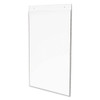 Classic Image Single-Sided Wall Sign Holder, Plastic, 11 x 17 Insert, Clear