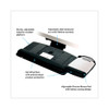 Knob Adjust Keyboard Tray With Highly Adjustable Platform, Black