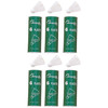 Plastic Indoor Shuttlecocks, 6 Per Pack, 6 Packs