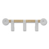 Resi Coat Wall Rack, 3 Hook, 19.75w x 4.25d x 6h, White