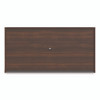 Alera Seville Hutch with Doors, 4 Compartments, 72w x 16d x 36h, Mahogany