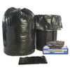 Total Recycled Content Plastic Trash Bags, 56 gal, 1.5 mil, 43" x 49", Black/Brown, 100/Carton