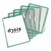 Pivoting Pockets, 1 Section, Green, 10/Pack