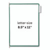 Pivoting Pockets, 1 Section, Green, 10/Pack