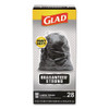 Guaranteed Strong Large Drawstring Trash Bags, Three-Ply, 30 gal, 1.05 mil, 30 x 33, Black, 28/Box