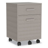 Urban Mobile File Pedestal, Left or Right, 2-Drawers: Box/File, Legal/A4, Ash, 16" x 15.25" x 23.75"