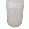 Plastic Bottles with Graduations, 32 oz, Clear, 12/Carton