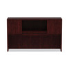 Alera Valencia Series Hutch with Doors, 4 Compartments, 58.88w x 15d x 35.38h, Mahogany