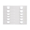 Panel Wall Sign Name Holder, Acrylic, 9 x 2, 6/Pack, Clear