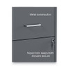 Soho Vertical File Cabinet, 2 Drawers: File/File, Letter, Charcoal, 14" x 18" x 24.1"
