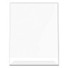 Classic Image Slanted Sign Holder, Portrait, 8.5 x 11 Insert, Clear