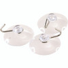 Suction Cup with Hook, Metal Silver Hook, 50/Box