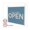 Classic Image Wall-Mount Sign Holder, Landscape, 11 x 8.5, Clear