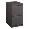 Full-Width Pull 20 Deep Mobile Pedestal File, 2-Drawer: File/File, Letter, Medium Tone, 15 x 19.88 x 27.75