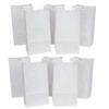 Kraft Bag, White, 6" x 3-5/8" x 11", 50 Per Pack, 2 Packs