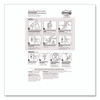 General Purpose Hooks, Large, Plastic, White, 5 lb Capacity, 12 Hooks and 18 Strips/Pack