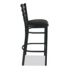 White Horse Series Barstools, Supports Up to 300 lb, 29.5" Seat Height, Black Seat/Back, Black Frame White Horse Series Barstools, Supports Up to 300 lb, 29.5" Seat Height, Black Seat/Back, Black Frame