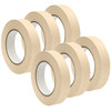 Premium Grade Masking Tape, 1" x 55 yards, White, 6 Rolls