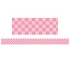 Cool for School Pink Checkers Straight Border Trim, 35 Feet Per Pack, 3 Packs Cool for School Pink Checkers Straight Border Trim, 35 Feet Per Pack, 3 Packs