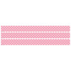 Cool for School Pink Checkers Straight Border Trim, 35 Feet Per Pack, 3 Packs