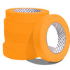 Masking Tape, 1" x 60 Yards, Orange, Pack of 6